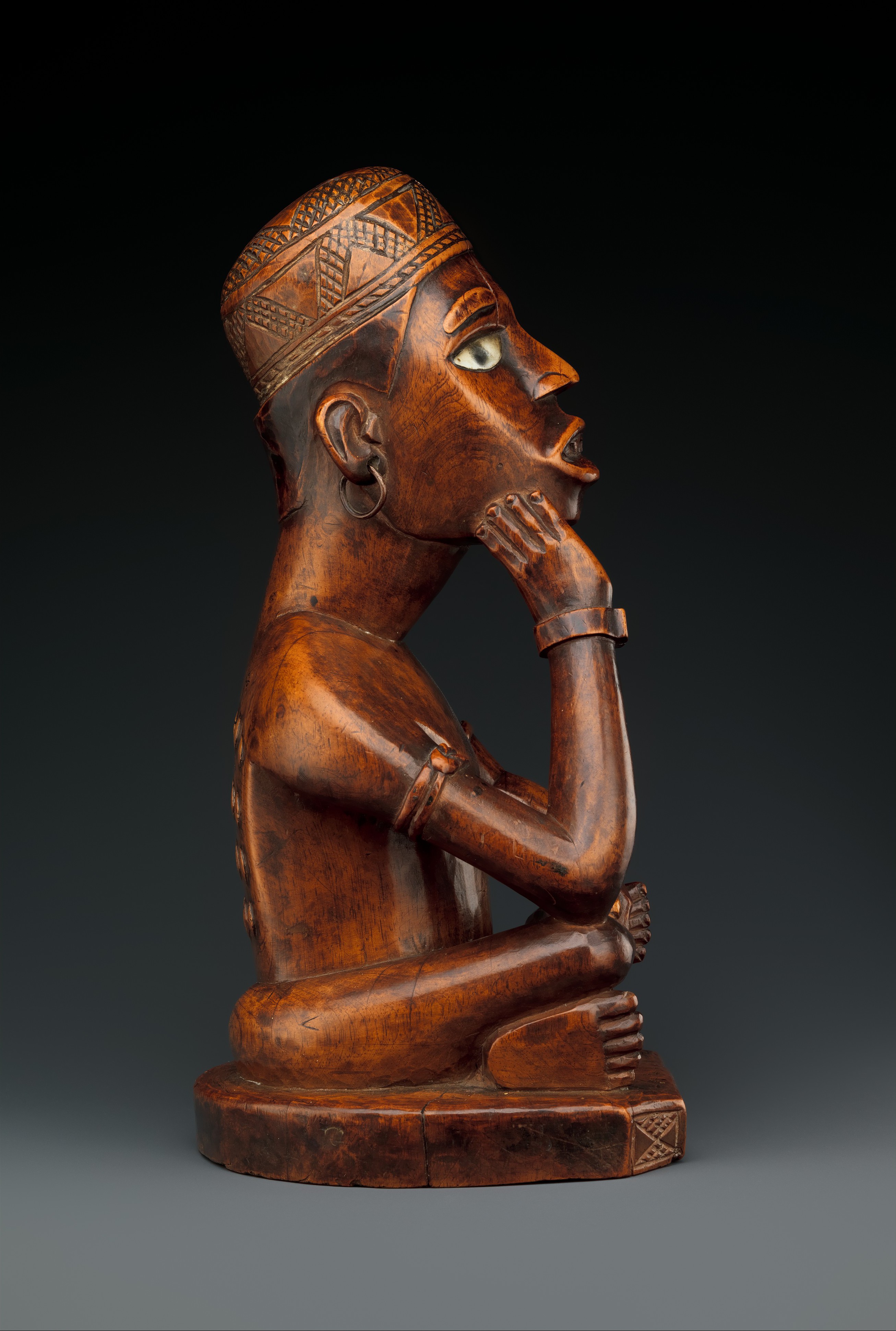 Seated Male Figure | Kongo peoples, Kakongo group | The 