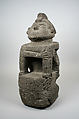 Seated Male Deity (?), Stone, Aztec