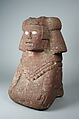 Water Deity (Chalchiuhtlicue), Basalt, lime mortar, Mexica (Aztec)