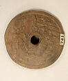 Spindle Whorl, Ceramic, Mexican