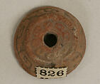Spindle Whorl, Ceramic, Mexican