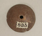 Spindle Whorl, Ceramic, Mexican