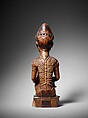 Figure: Seated Female Nursing Child, Wood, pigments, metal, Kongo peoples