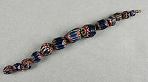 Chevron Beads, Glass, African, made in Europe