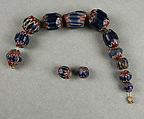 Chevron Beads, Glass, African, made in Europe