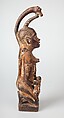 Power Figure: Kneeling Female with Serpents and Secondary Figures (Nkisi), Wood, mirrored glass, resin, pigment, Kongo peoples; Vili group