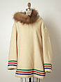 Man's Ensemble, cotton, wool, fur, Inuit