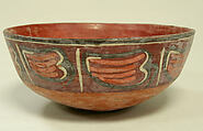 Painted Bowl, Ceramic, pigment, Nasca