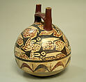 Bottle, Fish, Ceramic, pigment, Nasca