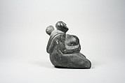 Mother & Child in Hood and Nursing at Breast, Aukaswa, Stone, Inuit