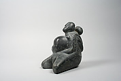 Mother & Child in Hood and Nursing at Breast, Aukaswa, Stone, Inuit