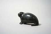 Walrus Figure, Akeeaktashuk, Stone, ivory, pigment, Inuit