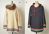 Man's Ensemble, cotton, wool, fur, Inuit