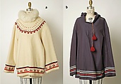 Woman's Ensemble, Wool, cotton, fur, Inuit
