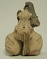 Female Figure, Ceramic, pigment, bark cloth, Carajá