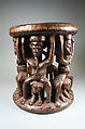 Prestige Stool: Leopards and Female Figures, Wood, Noni peoples (Nkor)