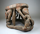 Prestige Stool, Wood, pigment, Mambila peoples, Bang group