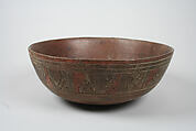 Painted Bowl, Ceramic, slip, pigment, Paracas