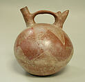 Whistling Double Spout and Bridge Bottle, Ceramic, pigment, Salinar (?)