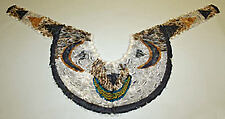 Shoulder Cape (Pelerine), cotton, feathers, Native American(?)