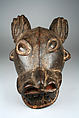 Helmet Mask: Buffalo (?), Wood, pigment, Cameroon