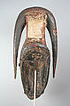 Face Mask (Gu), Attributed to Zuenola (central Côte d&#39;Ivoire) (possibly), Wood, pigment, cord