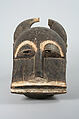 Buffalo Mask (Mblo), Wood, kaolin, fiber, Baule peoples