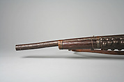 Pipe: Rifle, Wood, brass, leather, Chokwe peoples