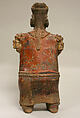 Standing Female Figure, Ceramic, Nayarit