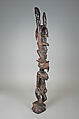 Double figure, Tellem or Dogon blacksmith, Wood, Dogon or Tellem  peoples (?)
