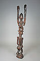 Double figure, Tellem or Dogon blacksmith, Wood, Dogon or Tellem  peoples (?)