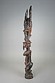 Double figure, Tellem or Dogon blacksmith, Wood, Dogon or Tellem  peoples (?)