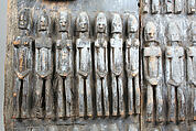 Door and Lock: Figures, Dogon blacksmith, Wood, iron, Dogon peoples