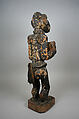 Monkey Figure for Mbra, Wood, cloth, fiber, Baule peoples