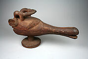 Kola Nut Vessel with Ram's Head, Ìgbèsànmwà (ivory- and wood- carving guild) artists, Wood, Edo peoples