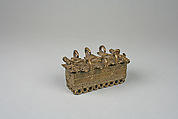Gold Dust Box, Brass, Asante