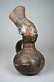 Figurative Vessel, Mangbetu artist, Terracotta, Mangbetu peoples