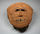 Mask, Raffia palm fiber, wood, bamboo, Luba peoples