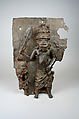Plaque Fragment: Warrior, Brass, Edo peoples
