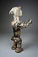 Female Figure, Wood, pigment, nails, Lagoon or Akan peoples, Akye group