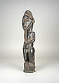 Male Figure, Wood, metal ring, Baule peoples