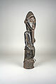 Male Figure, Wood, metal ring, Baule peoples