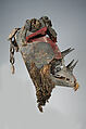 Gela face mask(?), Wè artist, Wood, human hair, horn, cotton, pigment, chain, fur, Wè peoples