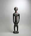 Mukisi Mupasi (ancestor figure), Tabwa artist, Wood, glass beads, cord, Tabwa peoples
