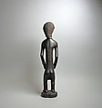Mukisi Mupasi (ancestor figure), Tabwa artist, Wood, glass beads, cord, Tabwa peoples