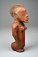 Half Figure: Female, Wood, pigment, Burkina Faso