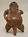 Figure on Stool, Ceramic, Nayarit