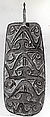 Shield, Pirokus, Erma village, Wood, paint, Asmat people