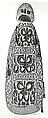 Shield, Wood, paint, sago palm leaves, Asmat people