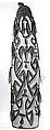 Shield, Wood, paint, sago palm leaves, Asmat people